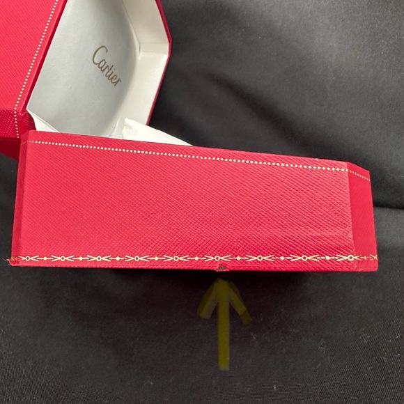 Cartier Jewelry Storage Watch Box in Red Leather Gilt Embossed - Picture 6 of 6